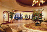 Main lobby opens out to a spectacular ocean view.