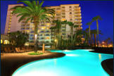 The ocean-view pool deck. 