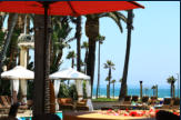 The ocean-view pool deck. 