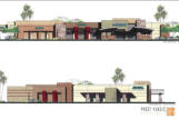 Rendering of neighborhood commercial uses.